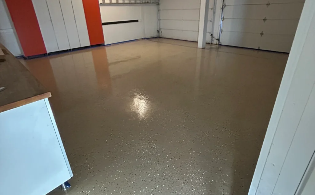 Garage floor repair and epoxy recoating